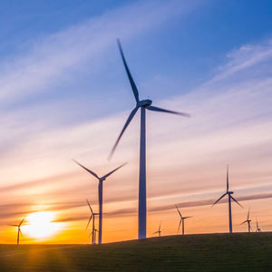 DFW Employment by Industry. Windmills at Sunrise. Photo Credit: RawFilm on Unsplash [https://unsplash.com/photos/4y2TkE8NYXY]
