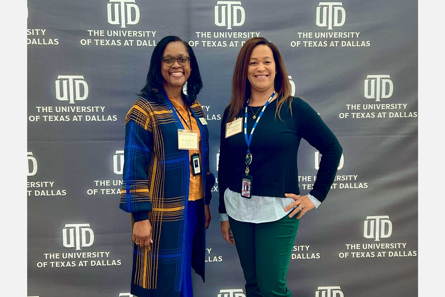 Representatives from the City of Princeton: Mrs. Tenishea Turner (left), director of Community Engagement, and Mrs. DeShawyna Walker, EDC/CDC Coordinator.